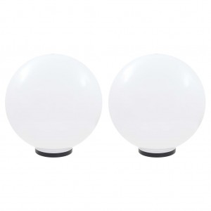Lámparas de bola LED 2 unidades esféricas PMMA 50 cm D