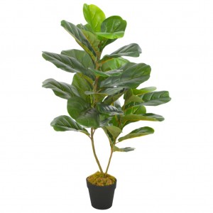 Planta artificial ficus con macetero 90 cm verde D