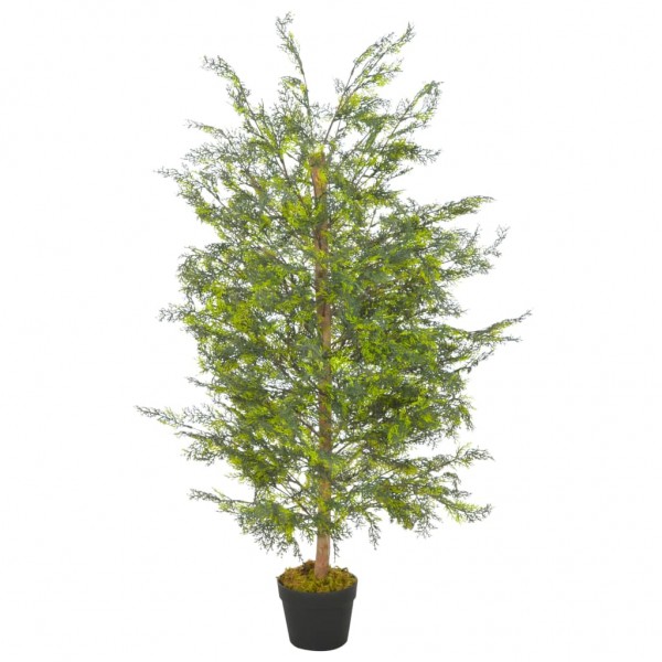 Planta artificial árbol ciprés con macetero 120 cm verde D