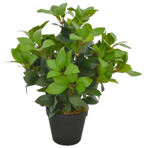 Planta artificial árbol de laurel con macetero 40 cm verde D