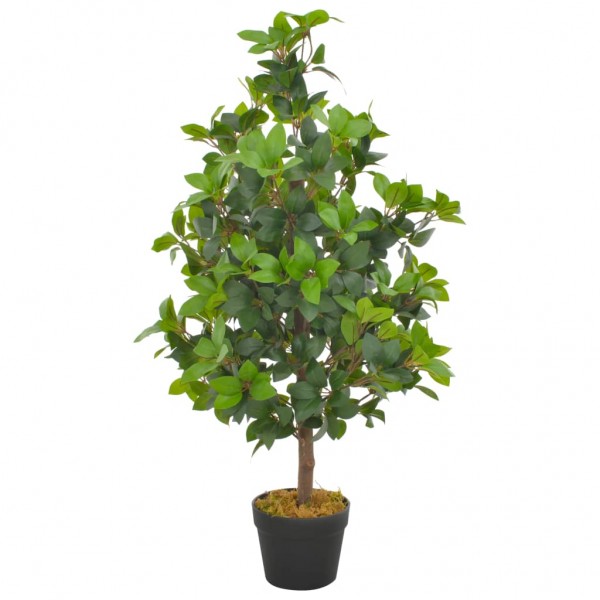 Planta artificial árbol de laurel con macetero 90 cm verde D