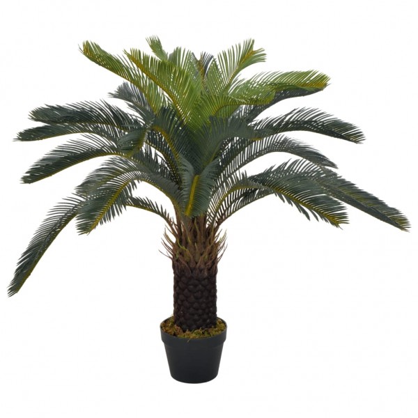 Palmeira cica artificial com vaso 90 cm verde D