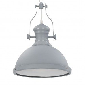 Lámpara de techo redonda gris E27 D