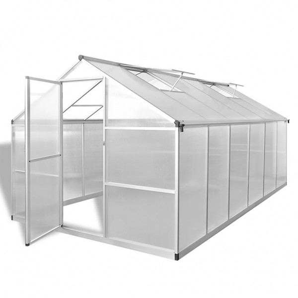 Invernadero de aluminio reforzado con estructura base 9.025 m² D
