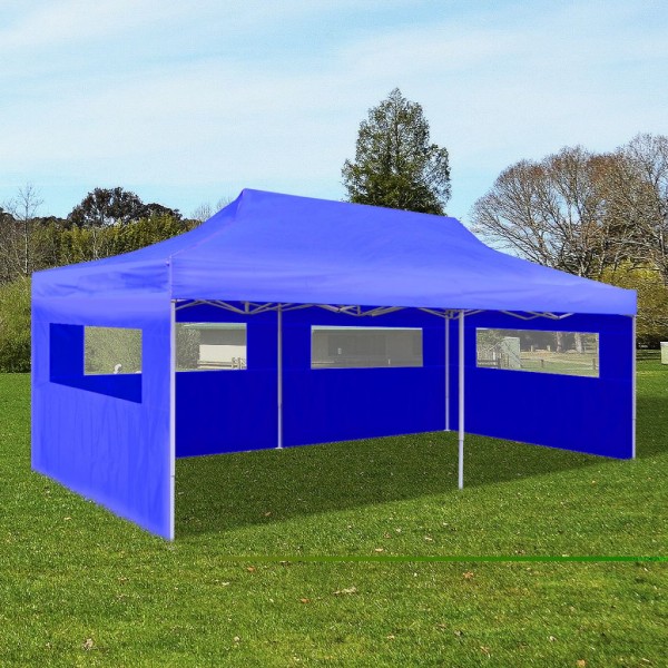Carpa plegable pop-up azul 3x6 m D
