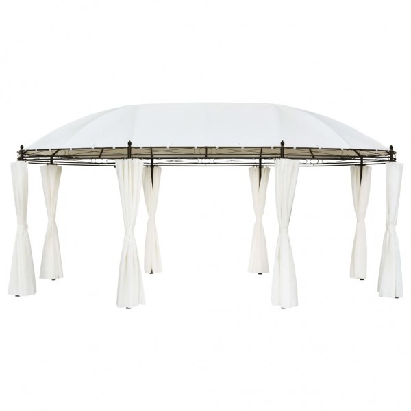 Gazebo branco creme 530x350x265 cm D