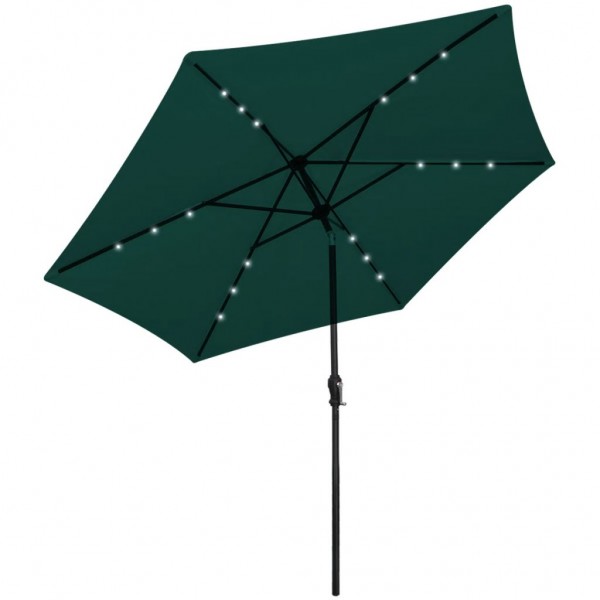 Guarda-chuva com LED verde de 3 m D
