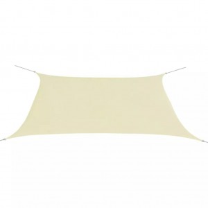 Telhado de vela retangular de tecido Oxford 2x4m creme D