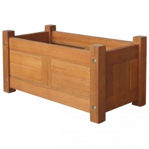 Arriate de madera de acacia 50x25x25 cm D