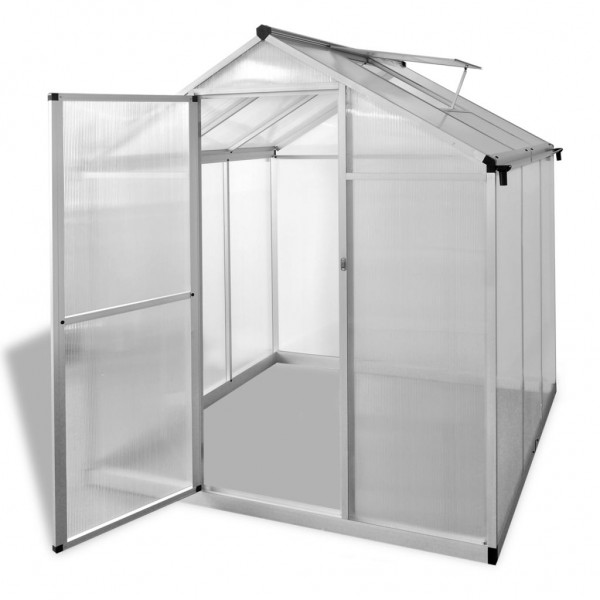 Invernadero de aluminio gris antracita 3.46 m² D