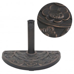Base de guarda-chuva de resina médio círculo bronze 9 kg D