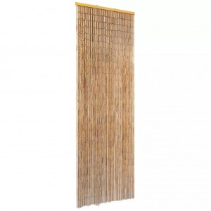 Cortina de bambú puerta contra insectos 56x185 cm D