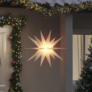 Lámparas de Navidad LED plegables 3 unidades blanco 100 cm D