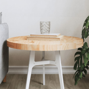 Tablero de mesa redondo madera maciza de pino Ø50x3 cm D