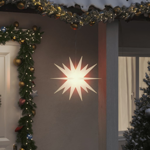 Lámparas de Navidad LED plegables 3 unidades blanco 43 cm D