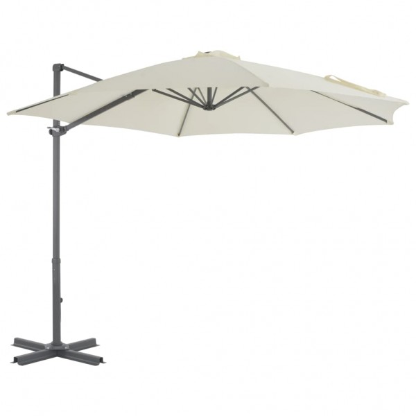 Um guarda-chuva com poste de alumínio 300 cm de areia D