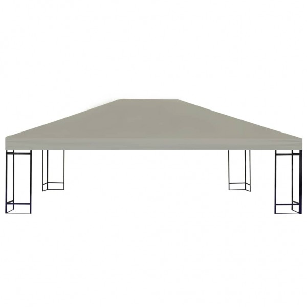 Toldo de cenador 310 g/m² 4x3 m beige D