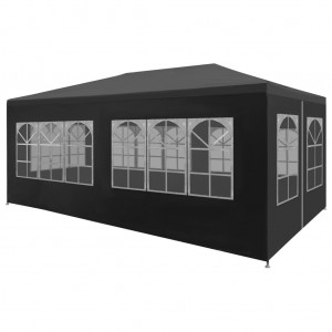 Tenda para celebrações cinza-antracita 3x6 m D