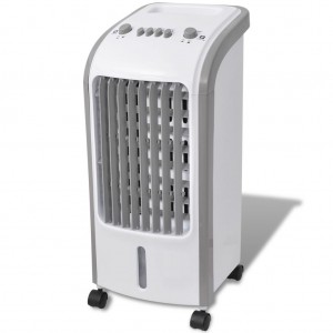 Refrigerador de ar portátil 80 W 4 L 270 m3/h 25x26x56 cm D