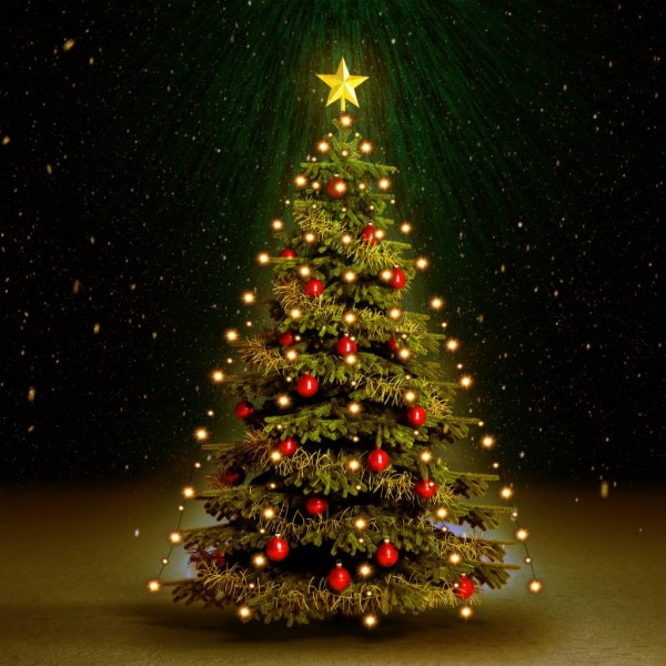 Rede de luzes de árvore de Natal com 180 LEDs 180 cm D