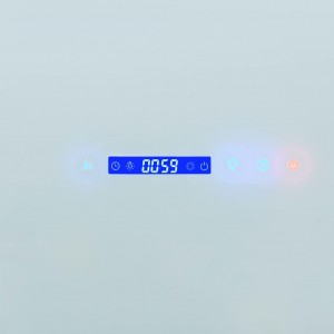 Campana de extracção de parede 90 cm aço inoxidável 756 m3/h branco H