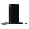 Campana extractora pared 90 cm acero inoxidable 756 m³/h negro 5