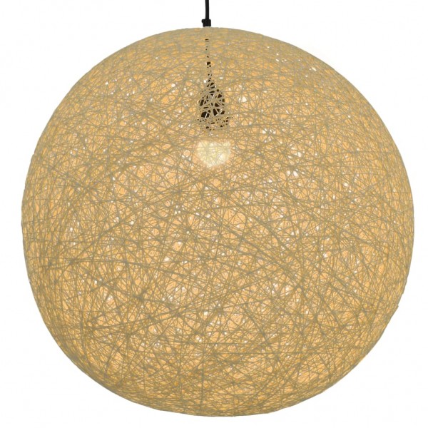 Lámpara colgante esférica color crema E27 55 cm D