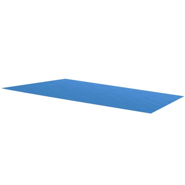 Teto de piscina retangular 260x160 cm PE azul D