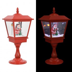 Farol de Natal com base Papai Noel e LED 64 cm D