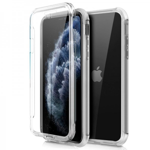 Funda de silicone 3D iPhone 11 Pro (Transparente Frente + Atrás) D