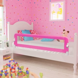 Relógio de segurança cama de criança 150x42 cm rosa D