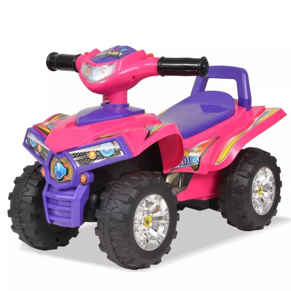 Quad ATV corredores infantis com sons e luzes rosa roxo D