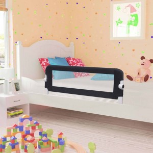 Relógio de segurança cama infantil de poliéster cinza 102x42 cm D