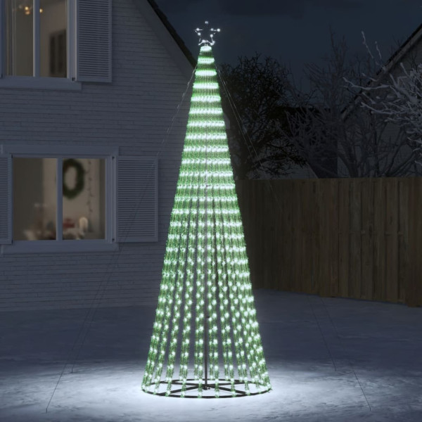 Árvore de Natal cone de luz 688 LEDs branco frio 300 cm D