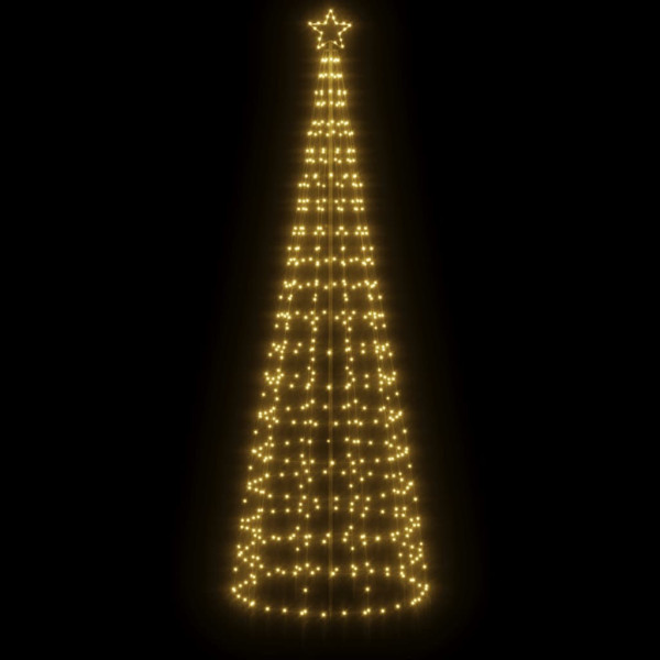 Árbol de Navidad cono con estacas 570 LEDs blanco cálido 300 cm M 3