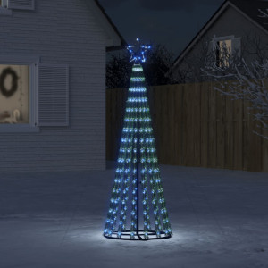 Árbol de Navidad cono de luz 275 LEDs azul 180 cm D