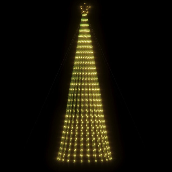Árbol de Navidad cono de luz 688 LEDs blanco cálido 300 cm M 3