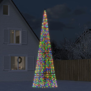 Árvore de Natal no mastro 1534 cores LED 500 cm D