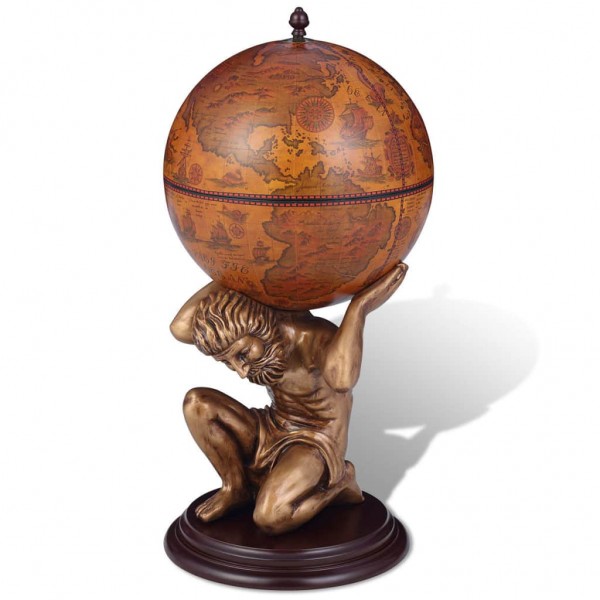 Mueble bar bola del mundo diseño atlas 42x42x85 cm D