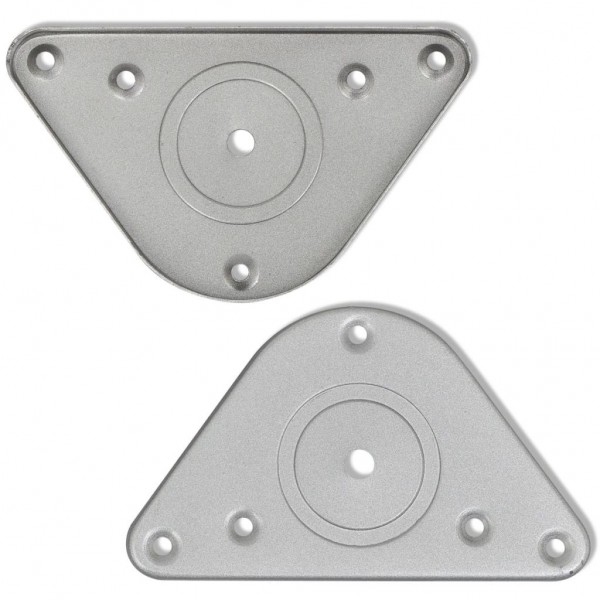 4 Patas de mesa ajustables en alturas 1100 mm color cromo M 4