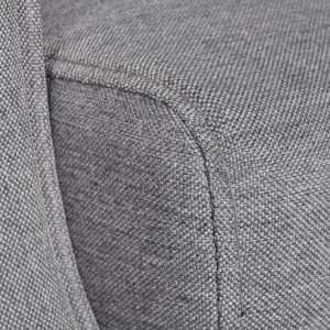 Sillón de tela gris H