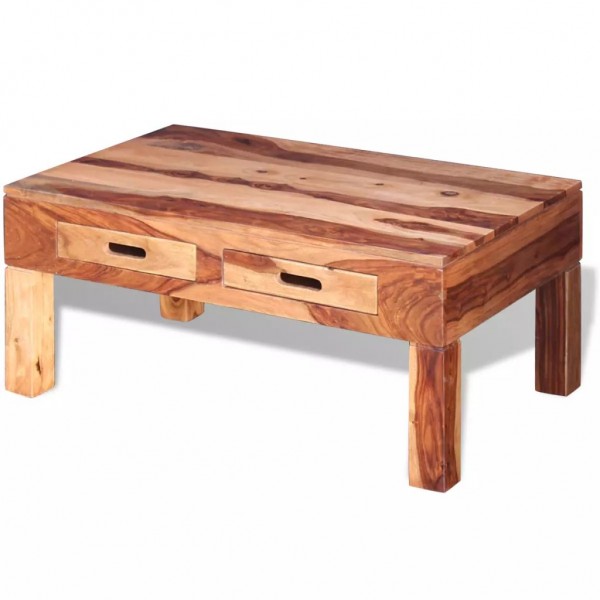 Mesa de centro de madera maciza sheesham D