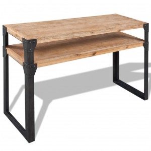 Mesa consola de madera maciza reciclada 120x40x85 cm D