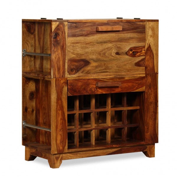 Mueble bar de madera de sheesham maciza 85x40x95 cm D