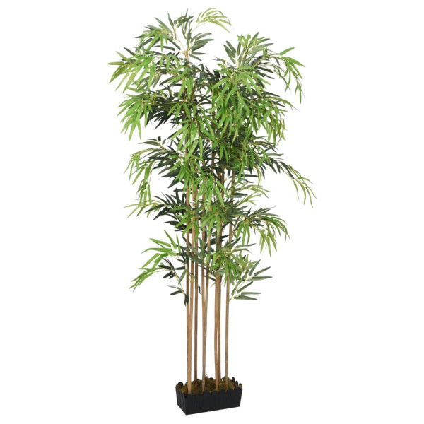 Árvore de bambu artificial com 1095 folhas verdes 150 cm D