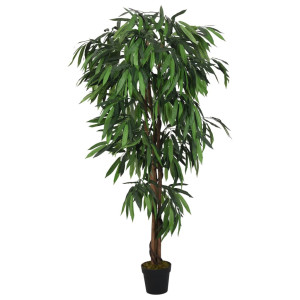 Árbol de mango artificial con 300 hojas verde 80 cm D
