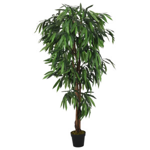 Árbol de mango artificial con 600 hojas verde 150 cm D