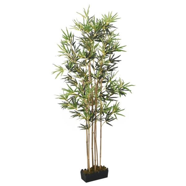 Árvore de bambu artificial com 552 folhas verdes 120 cm D