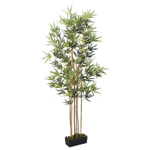 Árbol de bambú artificial con 1104 hojas verde 180 cm D