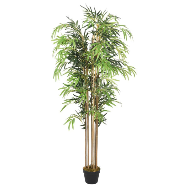 Árvore de bambu artificial com 730 folhas verdes 120 cm D